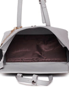 Elegant Grey Tote Handbag