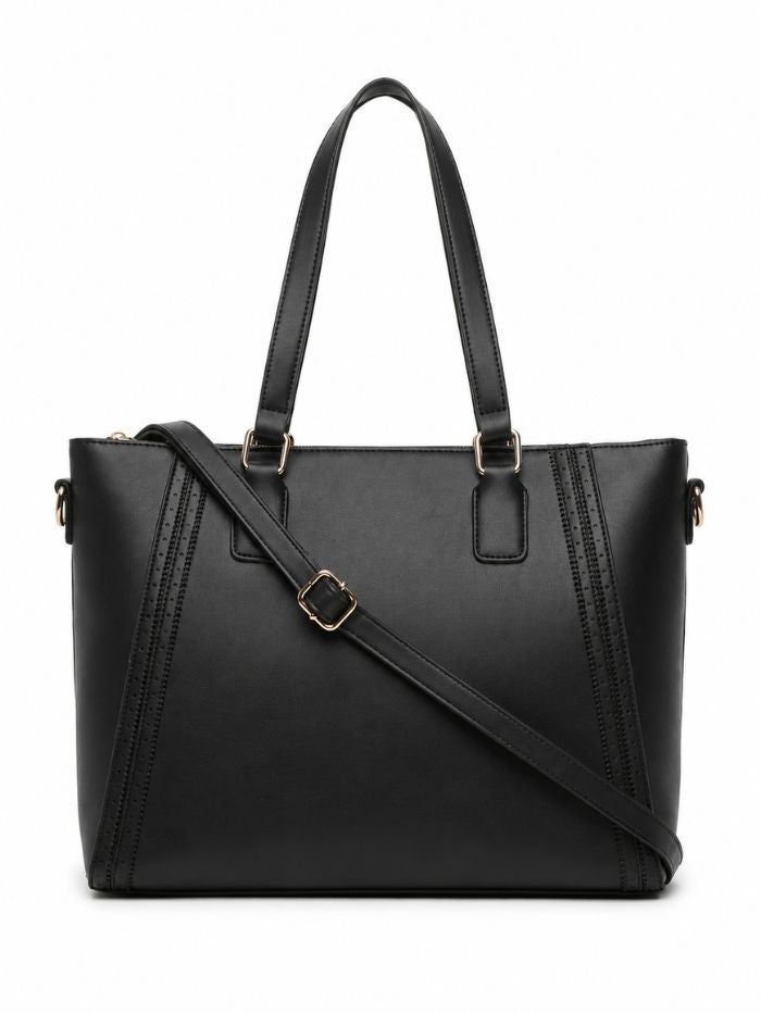 Premium Black Women Tote Bag with Adjustable Shoulder Strap