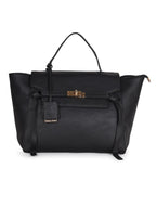 Luxury Structured Black Satchel Handbag for Women