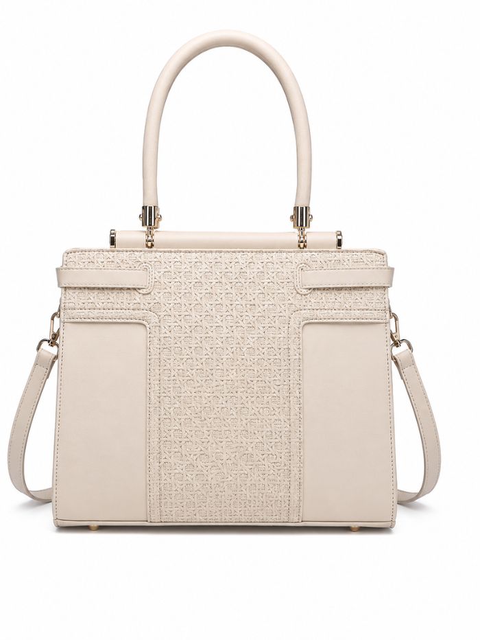 Premium Beige Women Handbag with Adjustable Sling Strap