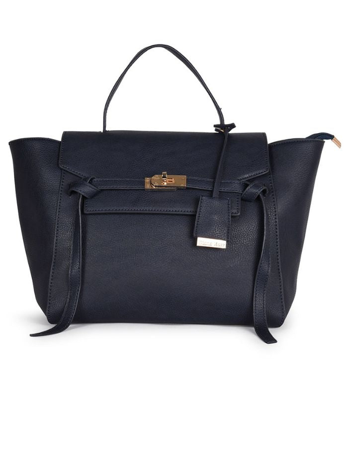 Luxury Structured Satchel Blue Bag For Women