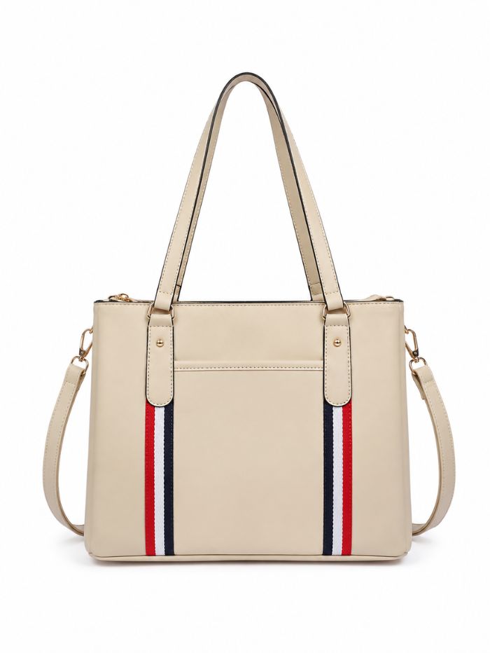 Premium Beige Women Handbag with Adjustable Shoulder Strap