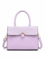 Premium Purple Women Handbag with Adjustable Sling Strap