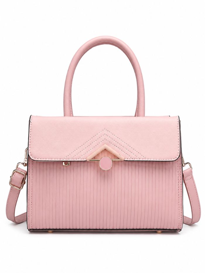 Premium Pink Women Handbag with Adjustable Sling Strap