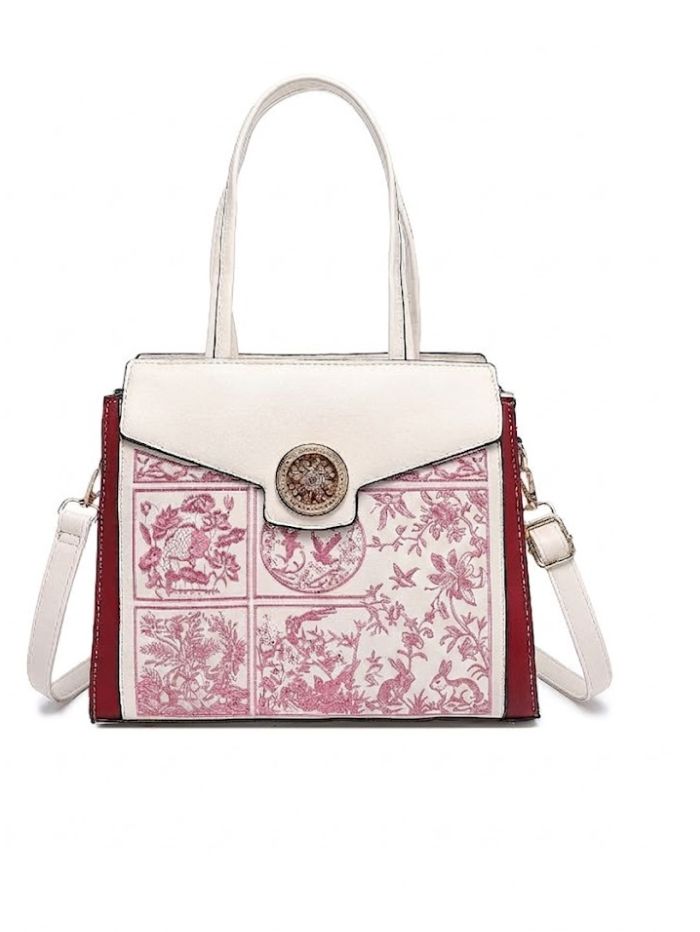 Premium Red Women Handbag with Adjustable Sling Strap