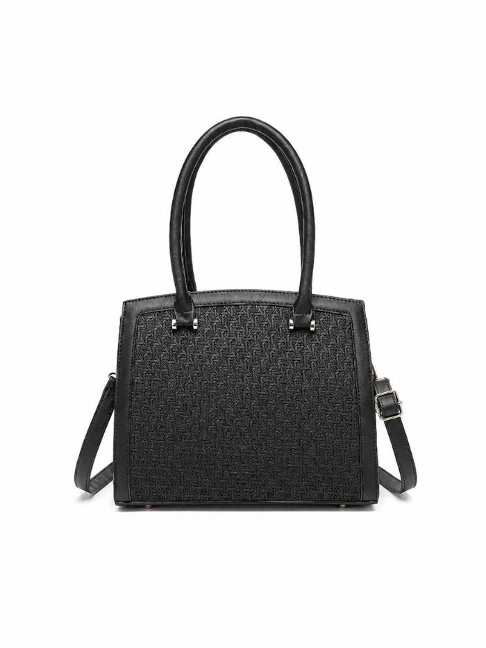 Premium Black Women Handbag with Adjustable Sling Strap
