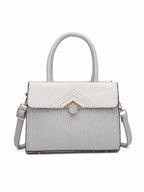 Premium Grey Women Handbag with Adjustable Sling Strap