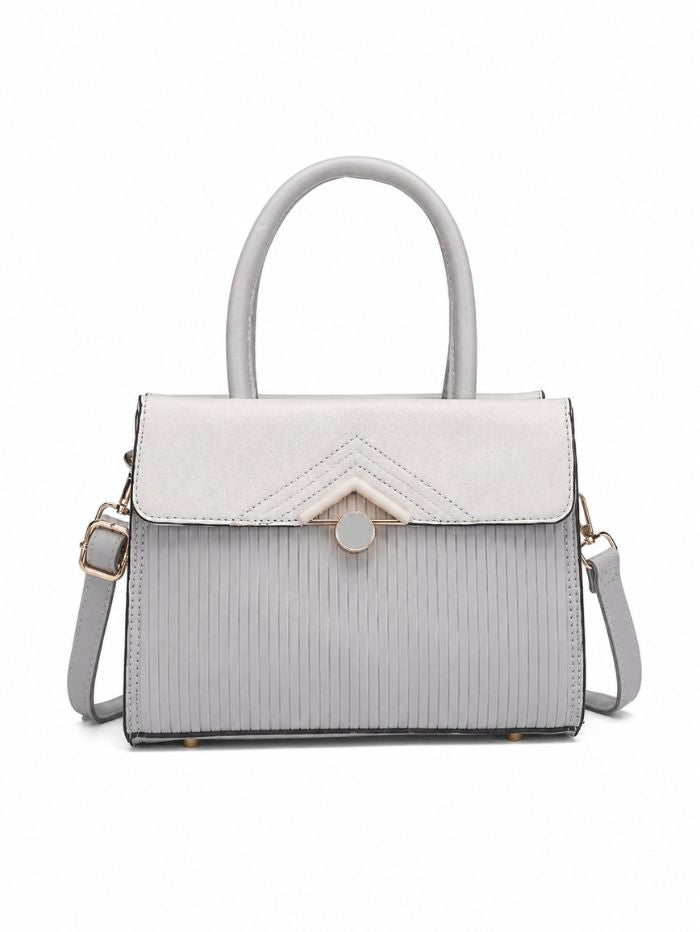 Premium Grey Women Handbag with Adjustable Sling Strap