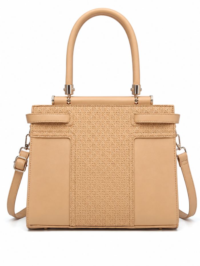 Premium Camel Women Handbag with Adjustable Sling Strap