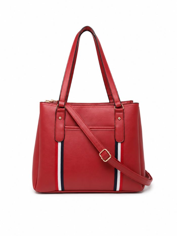 Premium Maroon Women Handbag with Adjustable Shoulder Strap
