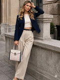 Premium Blue Women Handbag with Adjustable Sling Strap