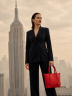 Elegant Red Women Handbag Stylish Shoulder Tote Bag for Daily Use