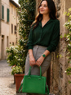 Premium Green Women Handbag with Adjustable Sling Strap