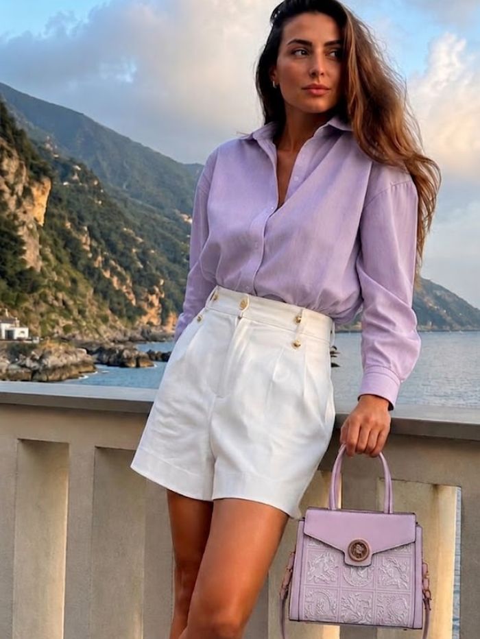 Premium Purple Women Handbag with Adjustable Sling Strap