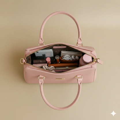 Caramel Structured Blue HandBags For Women–Premium Everyday Handbag