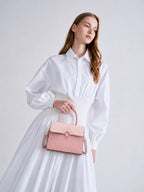 Premium Pink Women Handbag with Adjustable Sling Strap