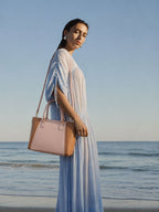 Premium Pink Women Shoulder Bag with Adjustable Sling Strap