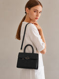 Premium Black Women Handbag with Adjustable Sling Strap