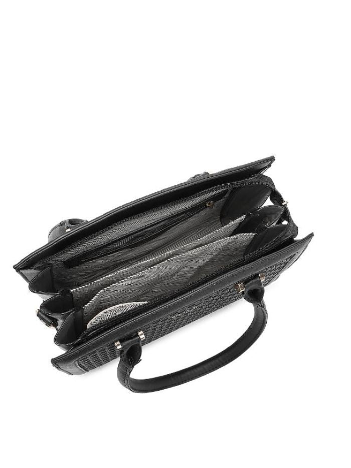 Premium Black Women Handbag with Adjustable Sling Strap
