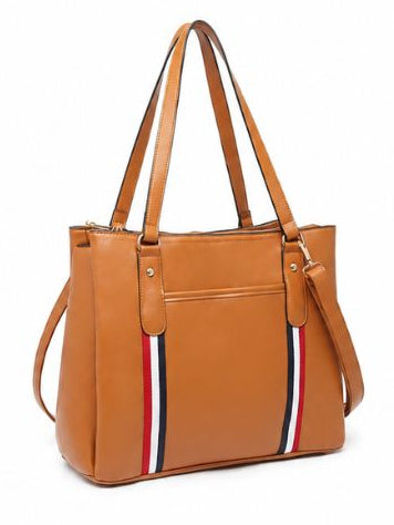 Premium Tan Women Handbag with Adjustable Shoulder Strap