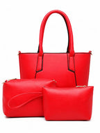 Elegant Red Women Handbag Stylish Shoulder Tote Bag for Daily Use