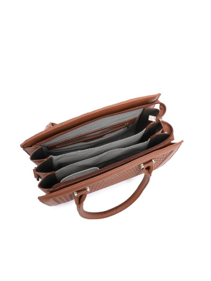 Premium Brown Women Handbag with Adjustable Sling Strap