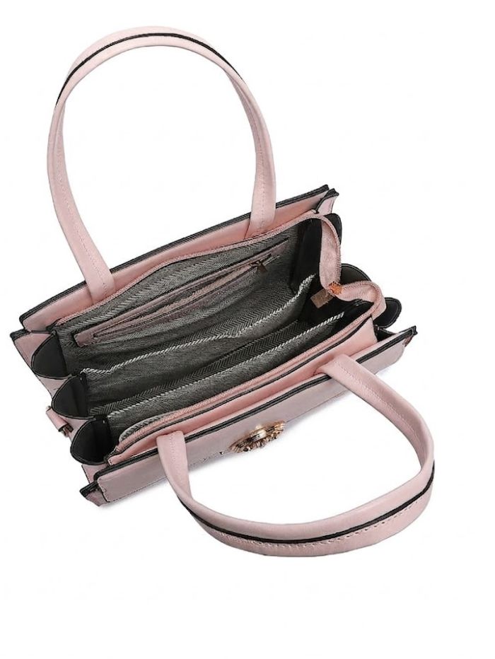 Premium Pink Women Handbag with Adjustable Sling Strap