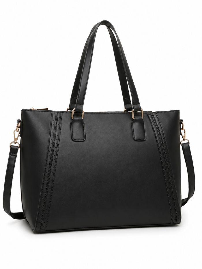 Premium Black Women Tote Bag with Adjustable Shoulder Strap