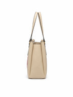 Premium Beige Women Handbag with Adjustable Shoulder Strap