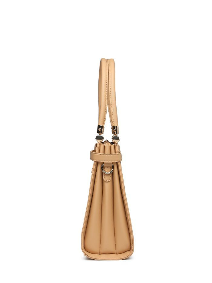 Premium Camel Women Handbag with Adjustable Sling Strap