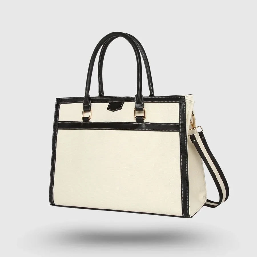 Davina Emporio Black Work Tote Bag