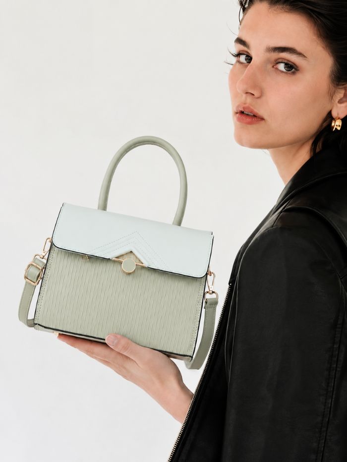 Premium Green Women Handbag with Adjustable Sling Strap