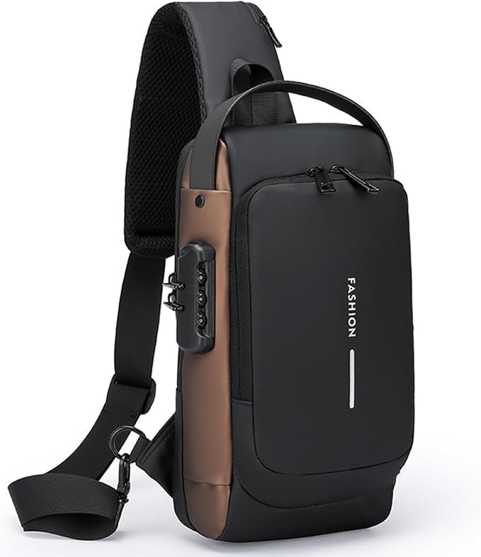 Anti Theft Sling Bag With A Charging Cable