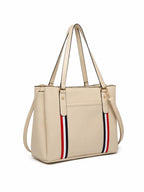 Premium Beige Women Handbag with Adjustable Shoulder Strap