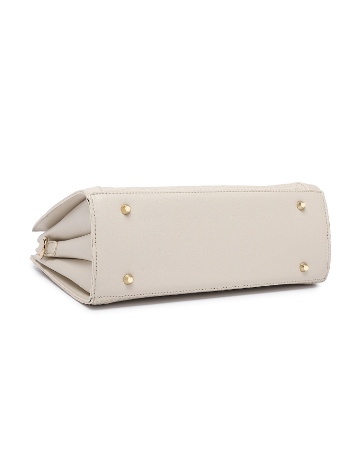 Premium Off White Women Handbag with Adjustable Sling Strap