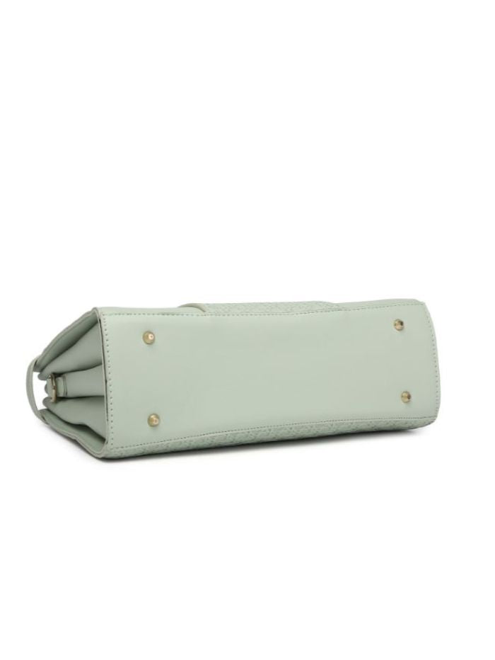 Premium Green Women Handbag with Adjustable Sling Strap