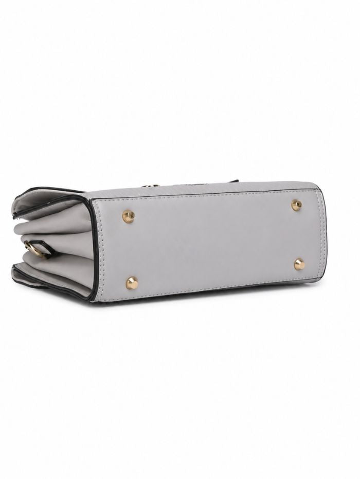 Premium Grey Women Handbag with Adjustable Sling Strap