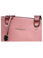 Elegant Structured Top Handle Pink Sling Bag for Women