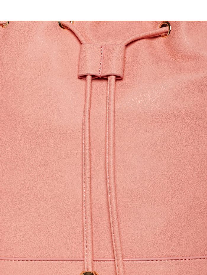 Stylish Drawstring Bucket Pink Sling Bag for Women