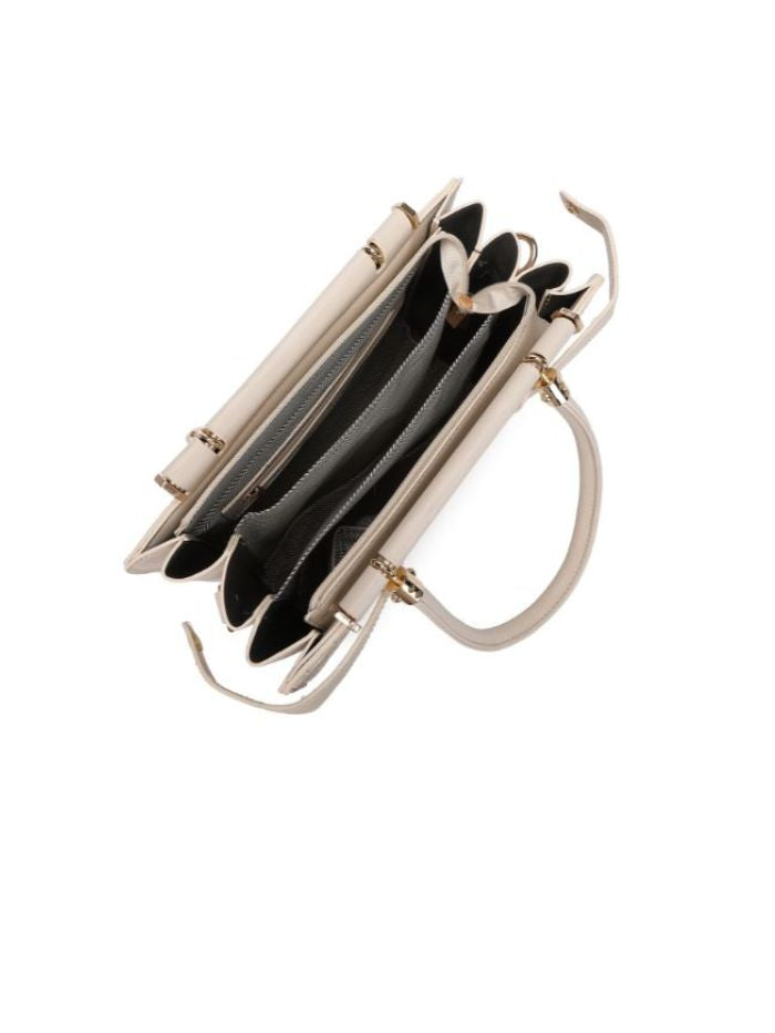 Premium Beige Women Handbag with Adjustable Sling Strap