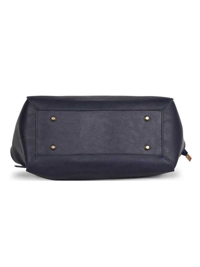 Luxury Structured Satchel Blue Bag For Women