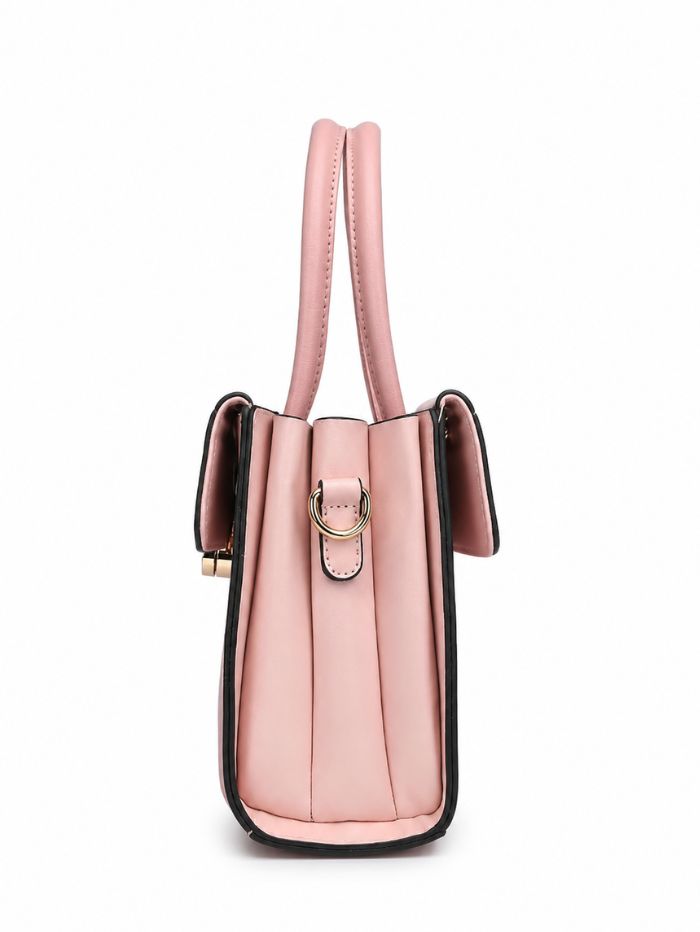 Premium Pink Women Handbag with Adjustable Sling Strap