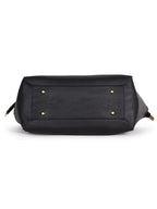 Luxury Structured Black Satchel Handbag for Women