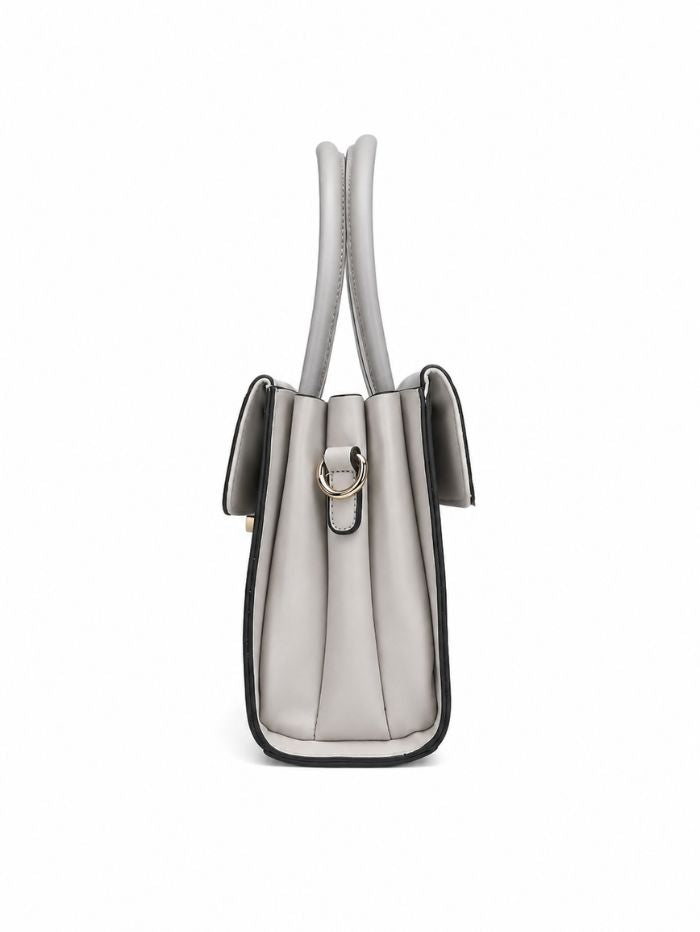 Premium Grey Women Handbag with Adjustable Sling Strap