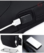 Anti Theft Sling Bag With A Charging Cable