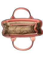 Peach Structured Satchel Bag
