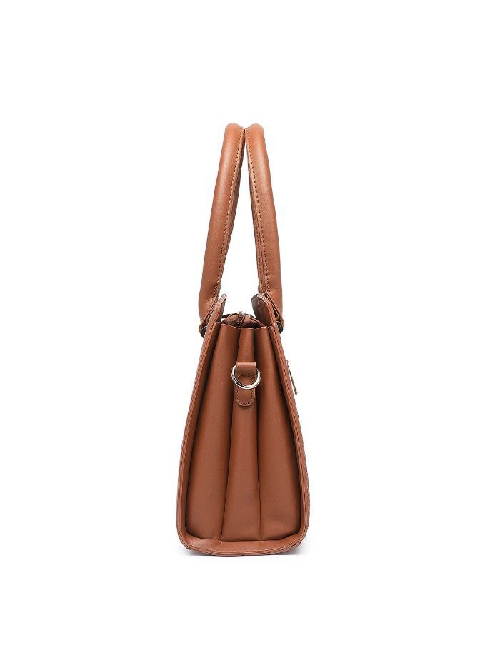 Premium Brown Women Handbag with Adjustable Sling Strap