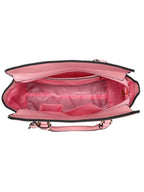 Elegant Structured Top Handle Pink Sling Bag for Women