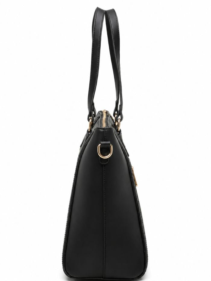 Premium Black Women Tote Bag with Adjustable Shoulder Strap