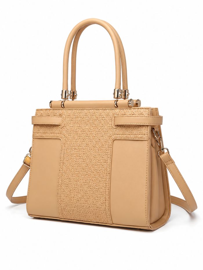 Premium Camel Women Handbag with Adjustable Sling Strap